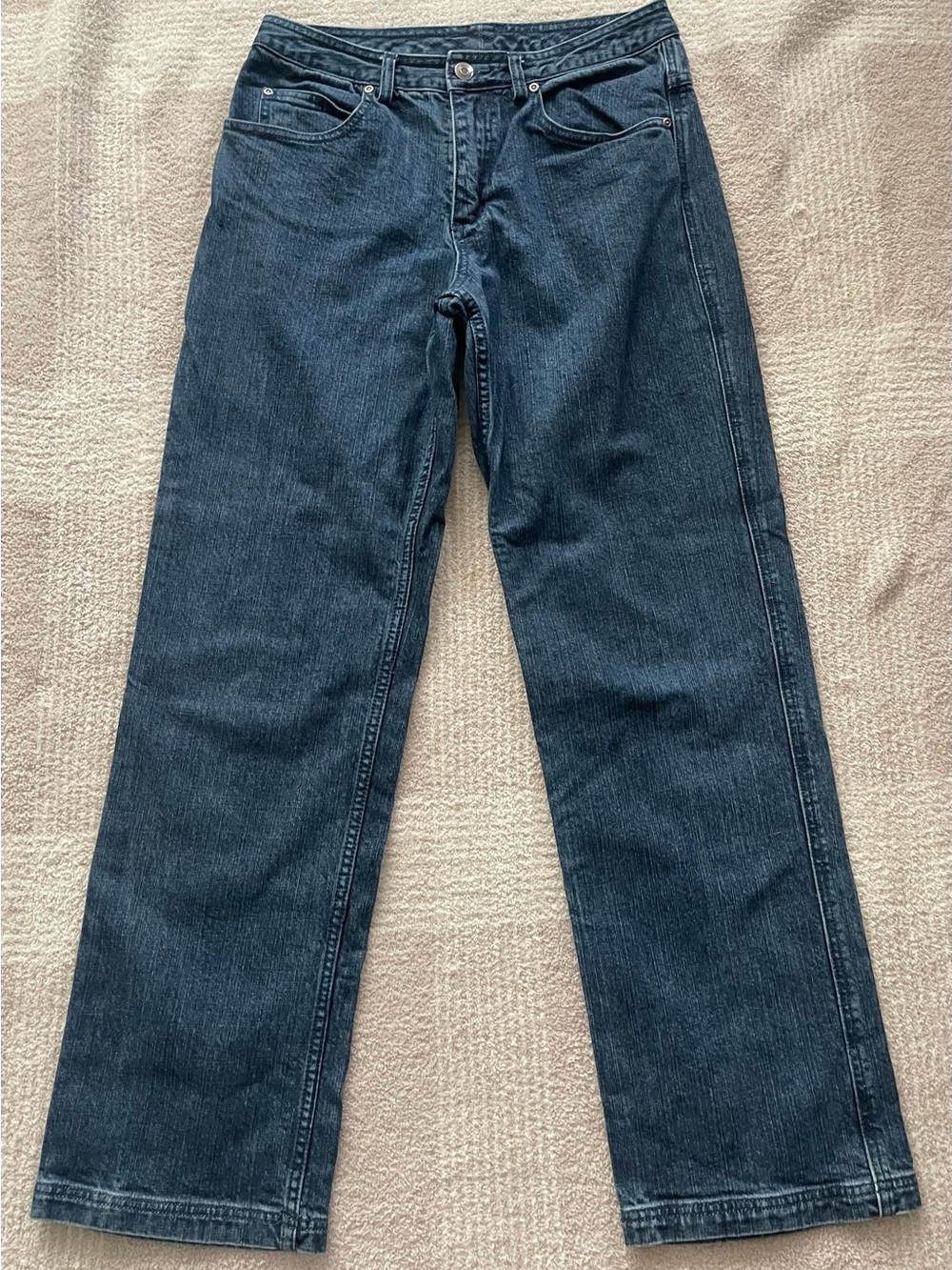 Duluth Trading Co Dark Navy Straight Leg Jeans 6x31